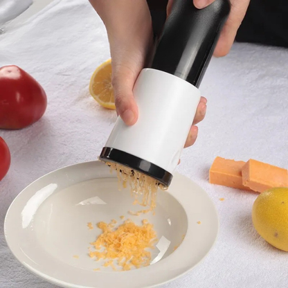 GratePro - Ost og Grønnsaksrivjern i Rustfritt Stål med 2 Skjæreinnsatser