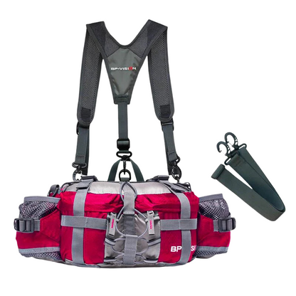 TrailMate - Turmagebelte med doble flaskeholdere og glidelåslommer