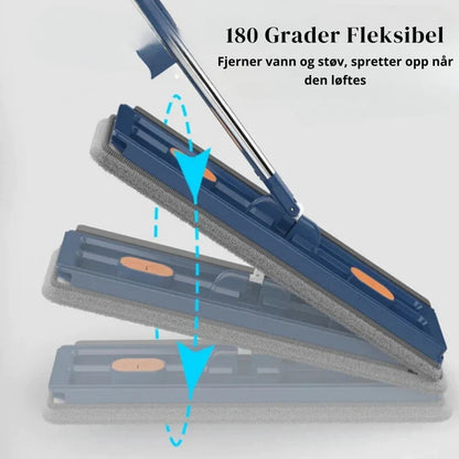 CleanSweep - 3-i-1 Multifunksjonell mopp med 360-graders roterende hode