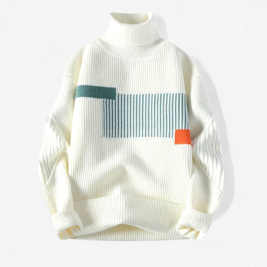 Banner – Langermet Genser med Høyt Hals