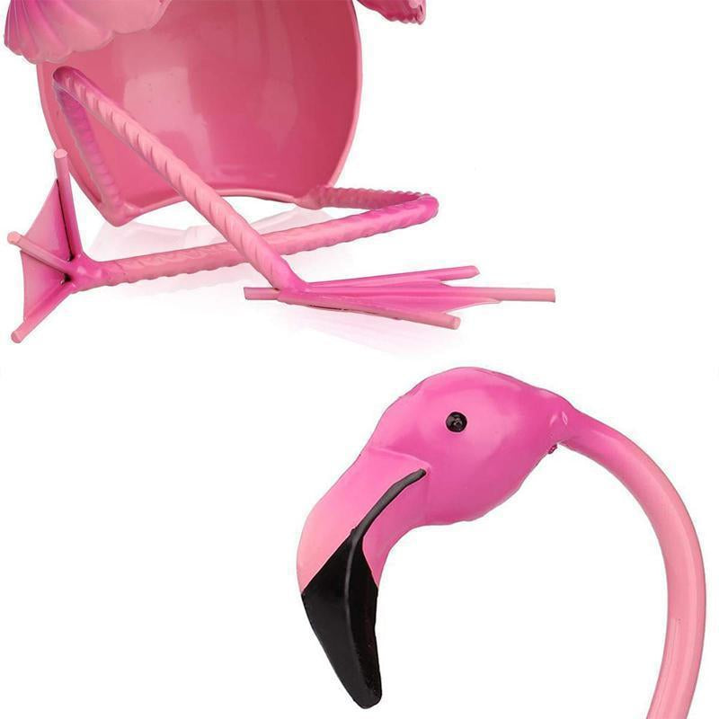 WineFlare - Unik Dekorativ Vinstativ med Kunstnerisk Flamingodesign