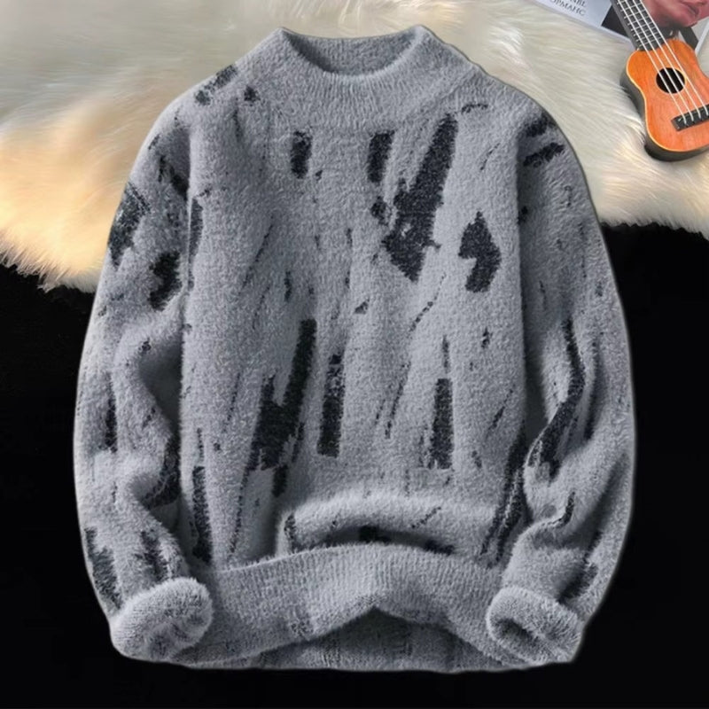 William – Langermet Genser med Rund Hals og Ribbestrikkede Ermer