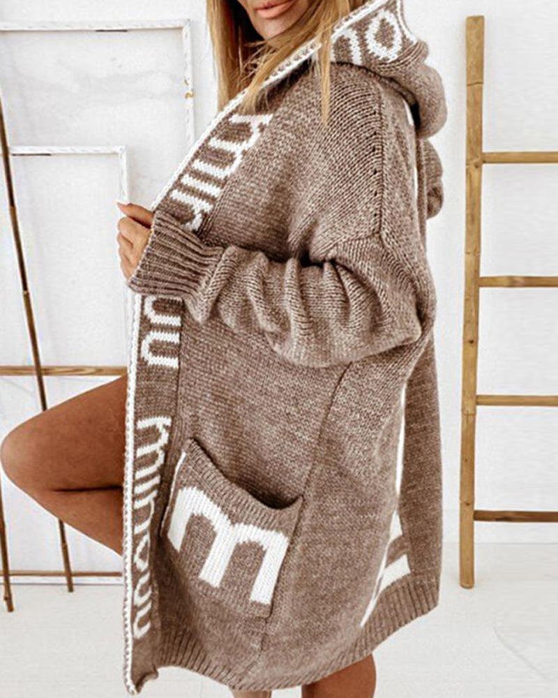 Klara - Ribbestrikket casual cardigan med lommer