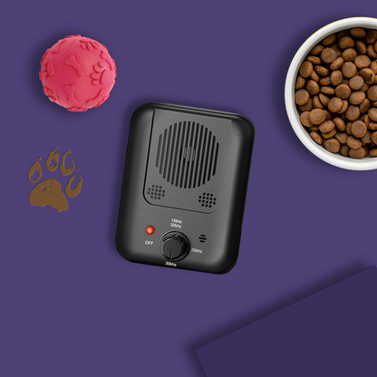 QuietPaw – Oppladbar ultralyd-anti-bjeff-enhet med human lydtrening