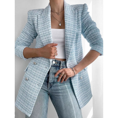 Jenny – Elegant skreddersydd blazer med lange ermer og raffinert utseende