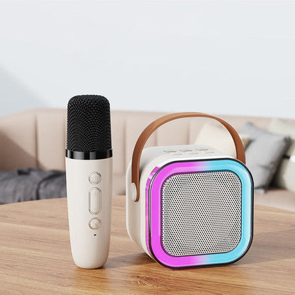 EchoTune – Kompakt mini karaokehøyttaler med trådløse mikrofoner og klar lyd