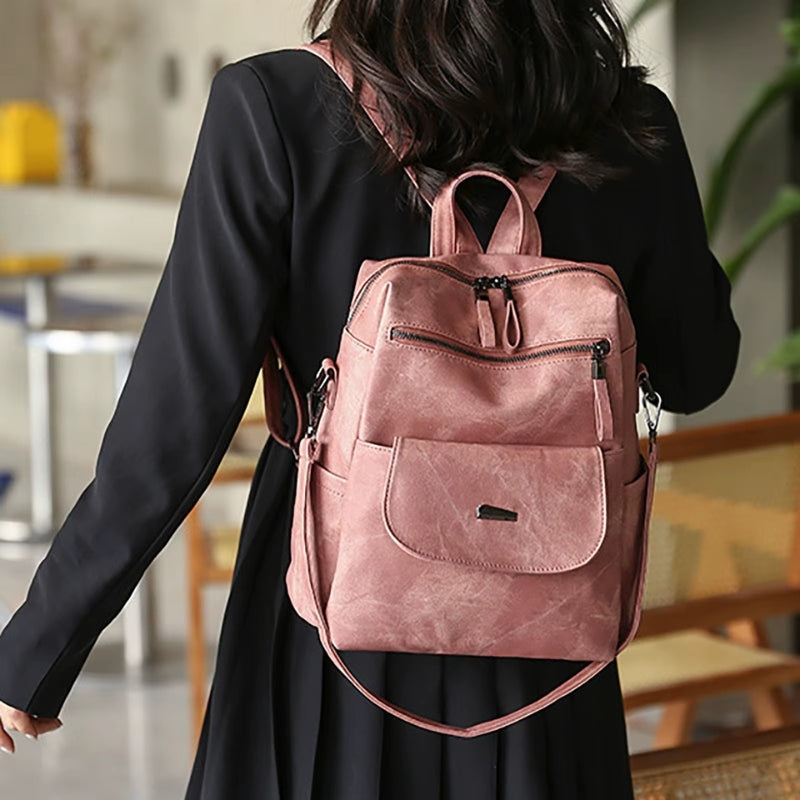 NovaPack – Ryggsekk med Flere Glidelåslommer og Justerbare Stropper