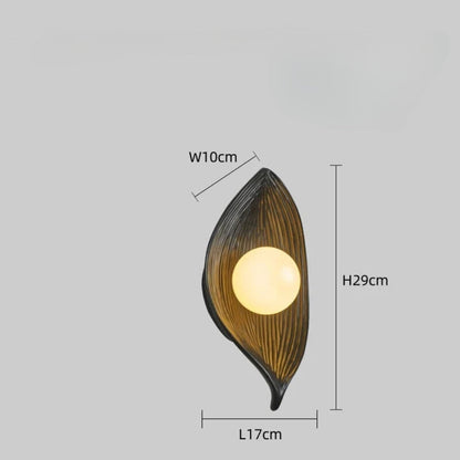 LeafGlow - Elegant LED Vegglampe Inspirert av Naturlig Bladdesign