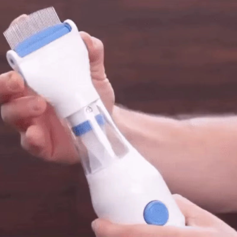 CleanComb – Elektrisk hårkam med LED-lys og kompakt design