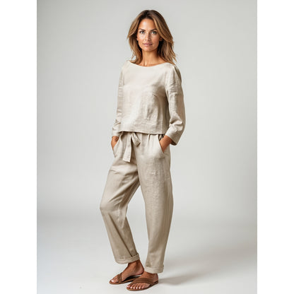Greta - Casual todelt sett med bukser og avslappet passform