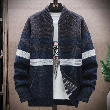 Mark – Jakke med Lange Ermer, Ståkrage og Glidelås