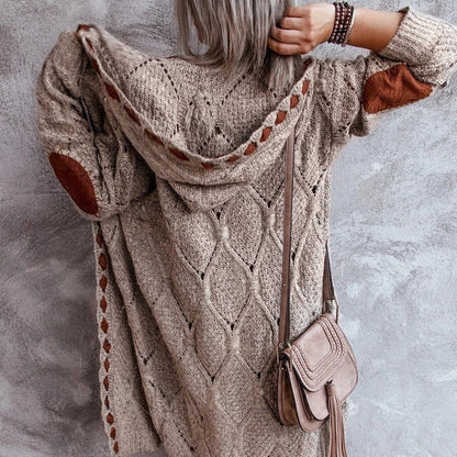 Natalie – Hettecardigan med Lange Ermer og Ribbestruktur