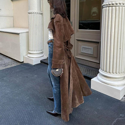 Sophie - Langermet trenchcoat med knapplukking og justerbart midjebånd