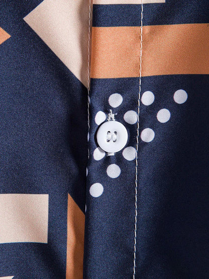 Liam - Stilig skjorte med trekantet trykk