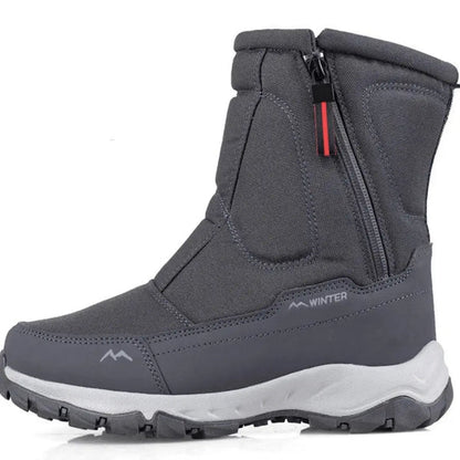 William - Mellomleggstøvler med glidelås på siden og varmt interiør