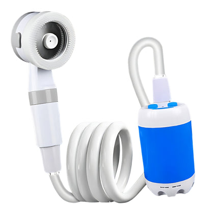 HydroFlow – Bærbar Utendørsdusj med Justerbart Vanntrykk og USB lading