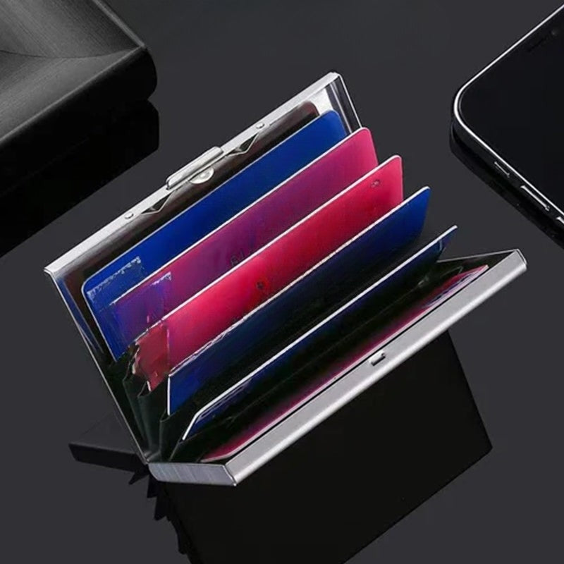 CardMate – Kortholder med Flere Rom og Trykklås