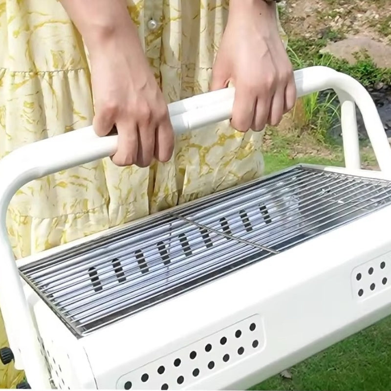 GrillEase – Sammenleggbar BBQ-grill med håndtak for to bruk