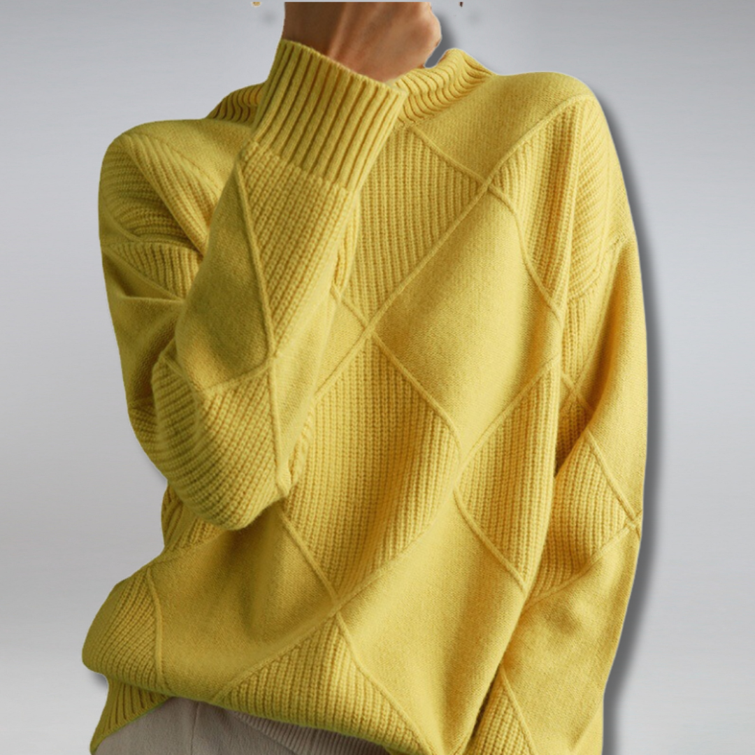 Selena - Myk turtleneck-genser med stilig passform