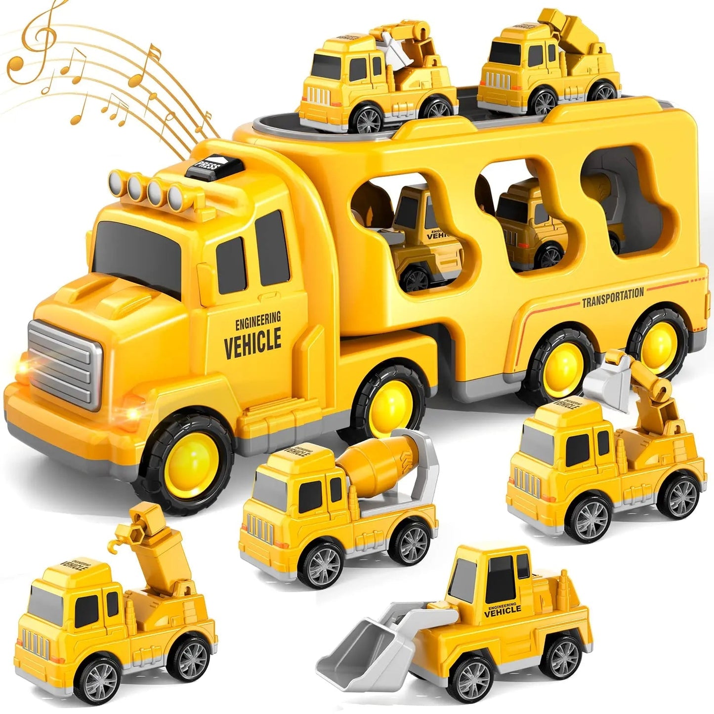 MagicDrive - Magic Car City Lastebil Med Lys Og Musikk