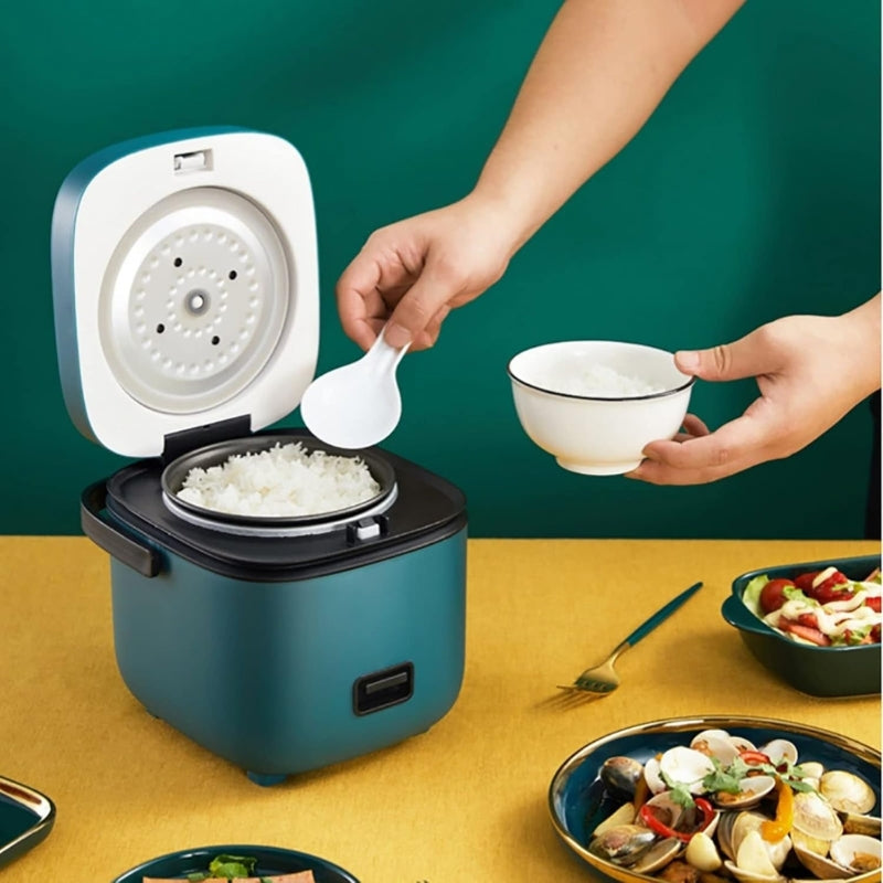 QuickCooker – Mini riskoker med knappkontroller og håndtak