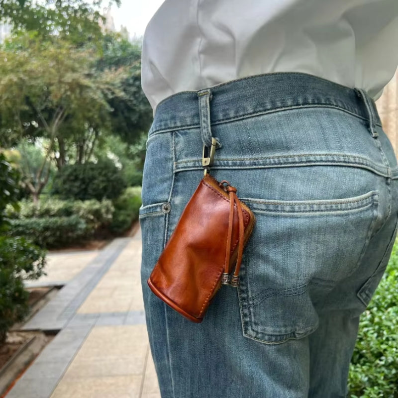 Knut – Nøkkelring lommebok med glidelås og rom