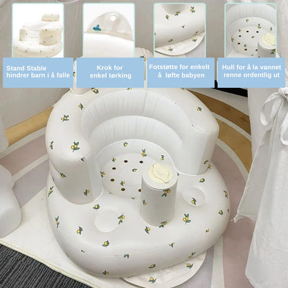 CozyNest - Oppblåsbart Barnesete Og Badestol