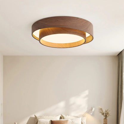 LumaWood – LED Taklampe med Treinnslag