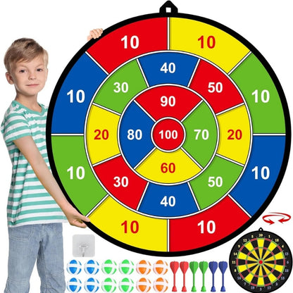 SkillFun - Stor dobbeltsidig dartskive for barn med pedagogiske spill