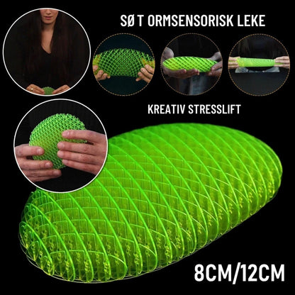WormFlex - Stressrelief ormformet fidget leketøy for håndholdt moro