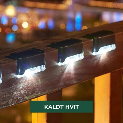 SolarStep – Solcelledrevet trappebelysning for utendørs sikkerhet og stil | 1+1 Gratis
