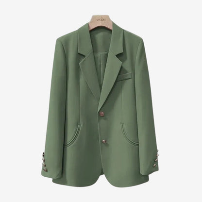 Cornelia – Langermet blazer med krage og knapper