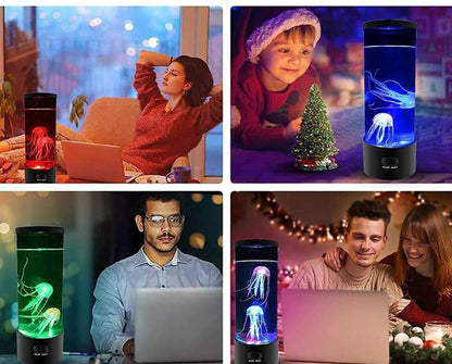 AquaGlow - maneter med fargeskiftende sensorisk lampe for avslapping