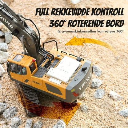 BuildMaster - Premium fjernstyrt gravemaskin med 11 funksjonalitetsfunksjoner