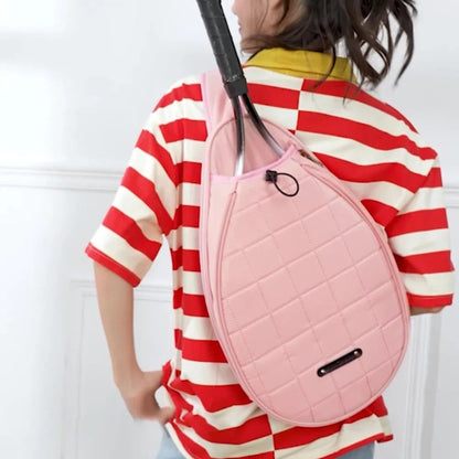 RacketHold – Tennissekk med Justerbar Skulderstropp og Glidelåslommer