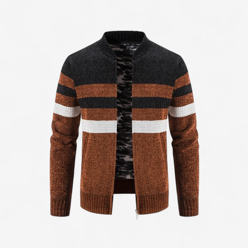 Mark – Jakke med Lange Ermer, Ståkrage og Glidelås