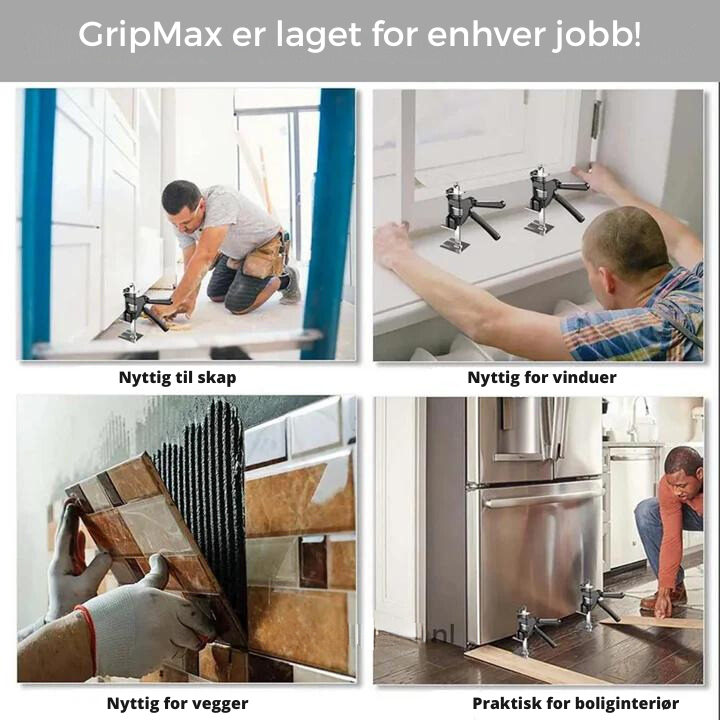 GripMax -Tungt Arbeid  Møbelløfteverktøy i Rustfritt Stål