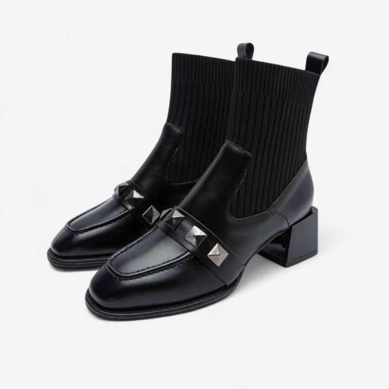 Selina – Slip-On Ankelstøvler med Rund Tå