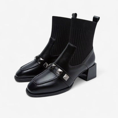 Selina – Slip-On Ankelstøvler med Rund Tå