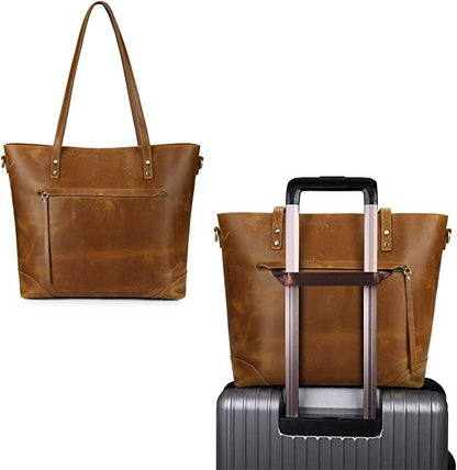 Olivia - Vintage veske med romslig innredning og justerbar stropp