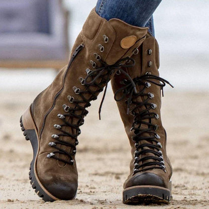 Victoria - Knehøye snørestøvler for alle eventyr