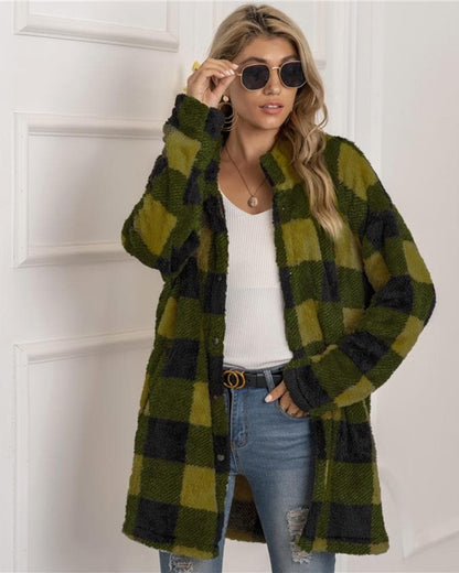 Lucia - Klassisk rutete jakke med avslappet passform