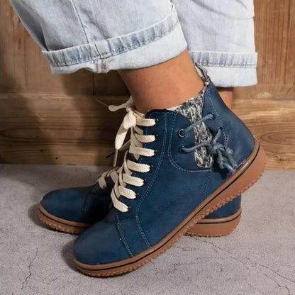 Andrew - Klassiske joggesko med snøring og glidelåsdetaljer