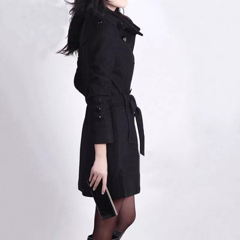 Isabelle - Chic dobbeltspent trenchcoat med belte