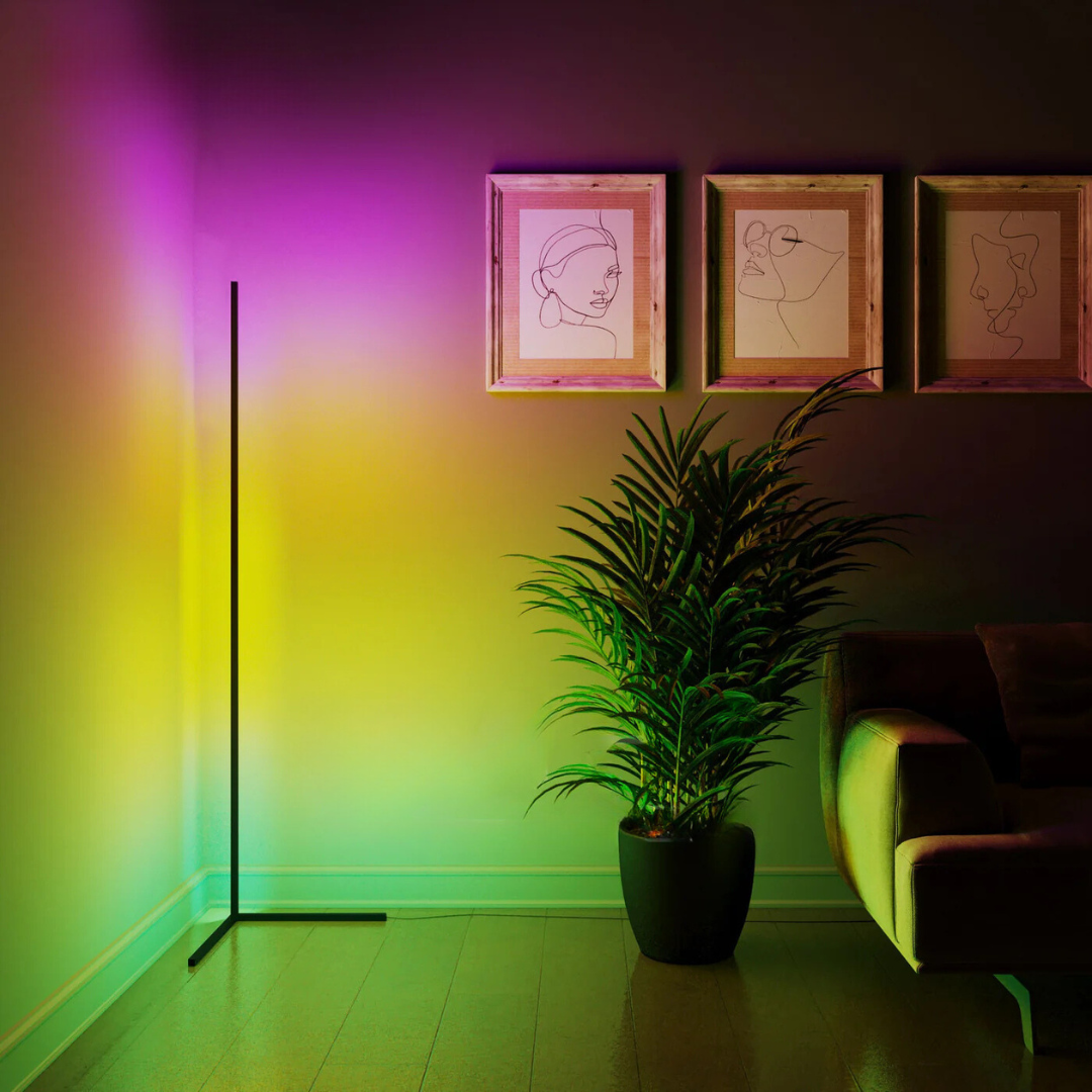 AmbianceGlow - Premium LED-gulvlampe med alternativer for millioner av farger