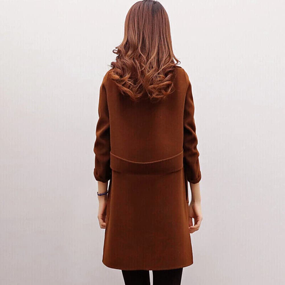 Johanna - Klassisk dobbeltspent lang trenchcoat