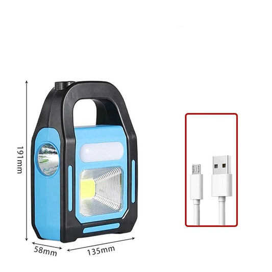 EcoBright - LED-lykt med solcellelading og powerbank