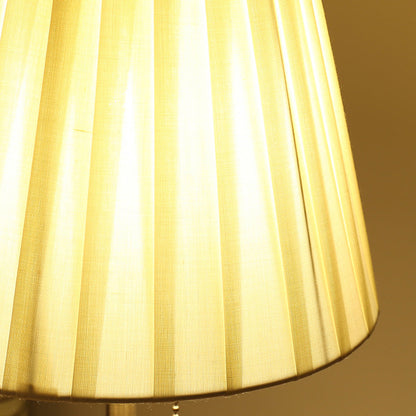 AstralGlow – Empire-skjermbordlampe med kjede og mykt omgivelseslys