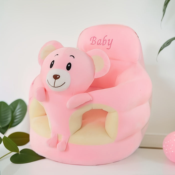 BirdieHug – Myk babysofa med oppreist ryggstøtte og lekent fuglemotiv