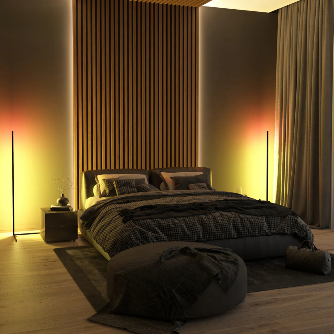 AmbianceGlow - Premium LED-gulvlampe med alternativer for millioner av farger